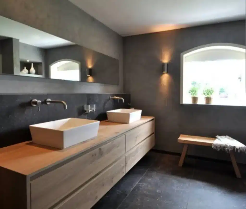 Salle de bain moderne rénovée par un plombier à Anthy-sur-Léman – KAT Plomberie